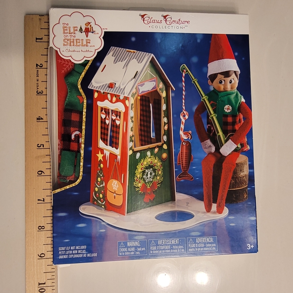 The Elf On The Shelf Frosted Fishing Hut Claus Couture Collection *Elf Not Incl* - Picture 5 of 15